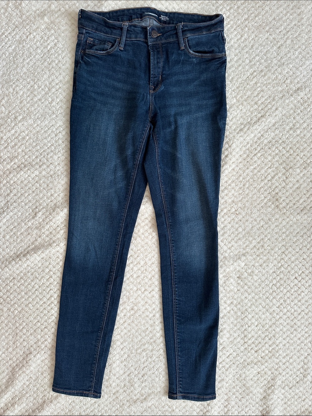 Old Navy Dark Indigo Women’s Super Skinny Rock Star Jeans